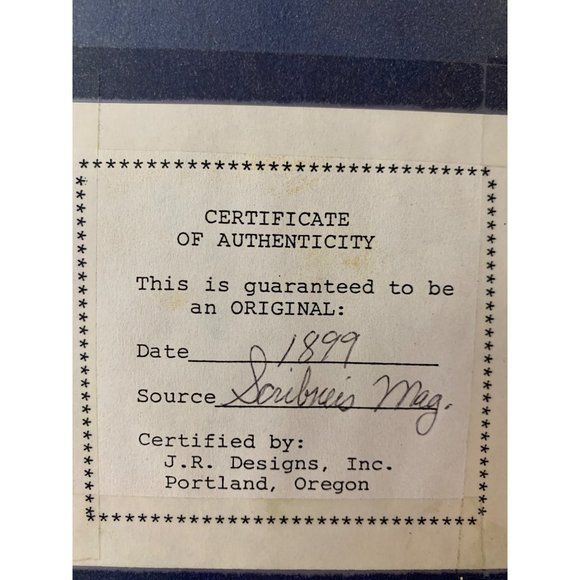 Quaker Oats 1899 Scribner Magazine Ad & Replica 1896 Label Quaker Oats Container - Picture 7 of 12